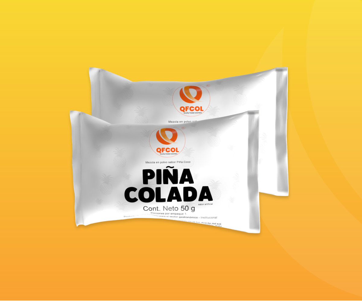 Piña colada en polvo sachets