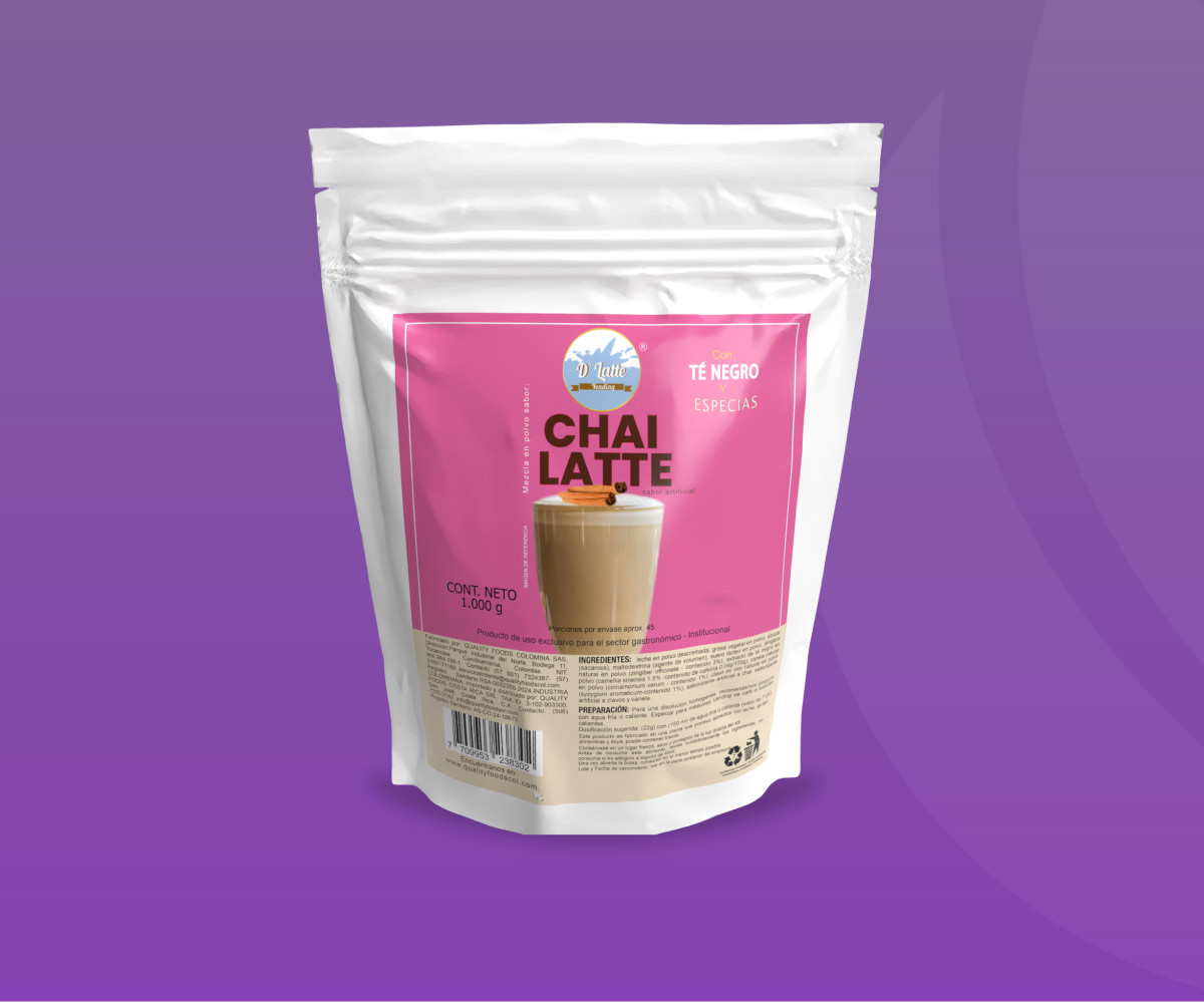 Te Chai Latte en Polvo Vending