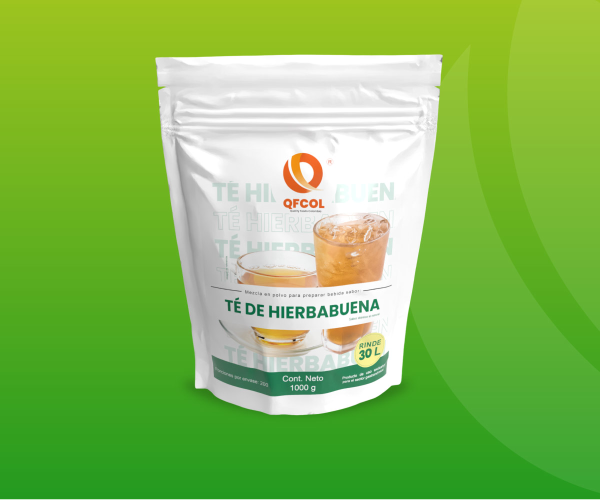 Té de hierbabuena en polvo Vending